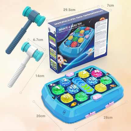Whack-a-Mole Game Toy – Interactive Sound & Light Pounding Toy for Kids