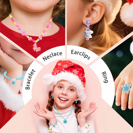 Christmas Jewelry Advent Calendar 2025 – DIY Craft Set for Kids & Friendship Gifts