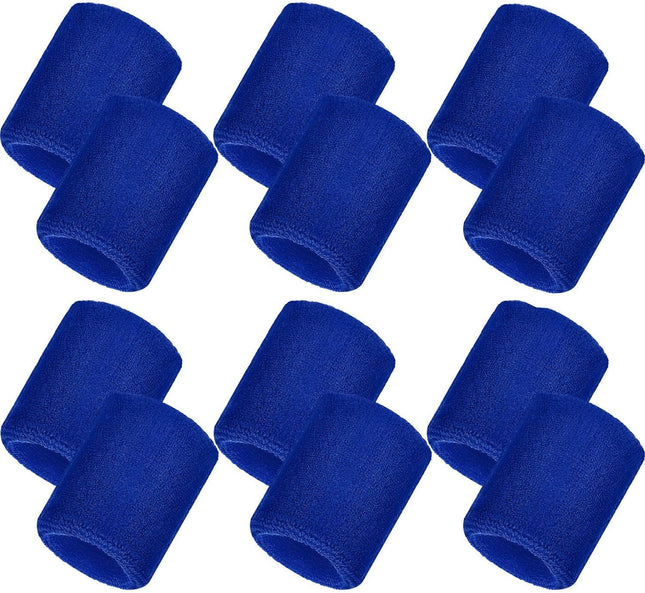 12 Pcs Neon Sweat Wristbands Sports Sweatbands for Men Women Tennis Gym 80s
