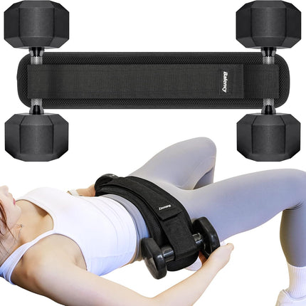 Hip Thrust Belt for Dumbbells Kettlebells Heavy Duty Non-Slip Padded Booty Belt