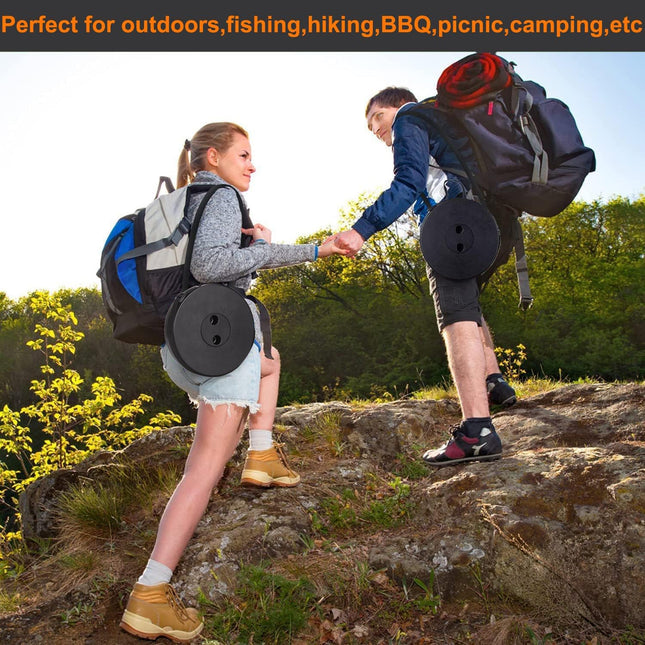 Upgraded Collapsible Stool – Portable Folding Camping Stool for Adults