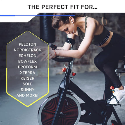 Bike Seat Cushion, Padded Gel Cover for Peloton & Most Exercise Spin Bikes, 10.5x7in