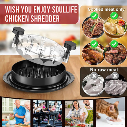 8 Inch Chicken Shredder Tool Twist Meat Shredder Pork Beef Chicken BPA Free