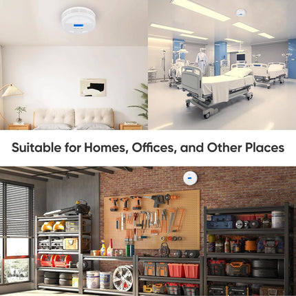 Wireless Smoke & CO Alarm with Dual Sensors for Home Fire & CO Safety