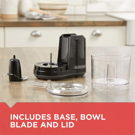 1.5 Cup Electric Food Chopper with One Touch Pulse and 150W Motor