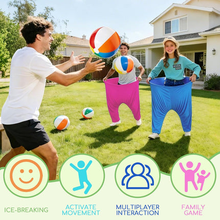 Granny Pants Yard Game with Bouncy Balls & Pump Family Outdoor Party Fun