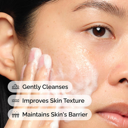 Glucoside Foaming Cleanser 5.1oz, Gentle Face Wash for All Skin Types, Sensitive Skin
