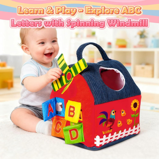 Soft Barn Farm Animal Toys for Babies 6–12 Months – Rattle & Portable Play