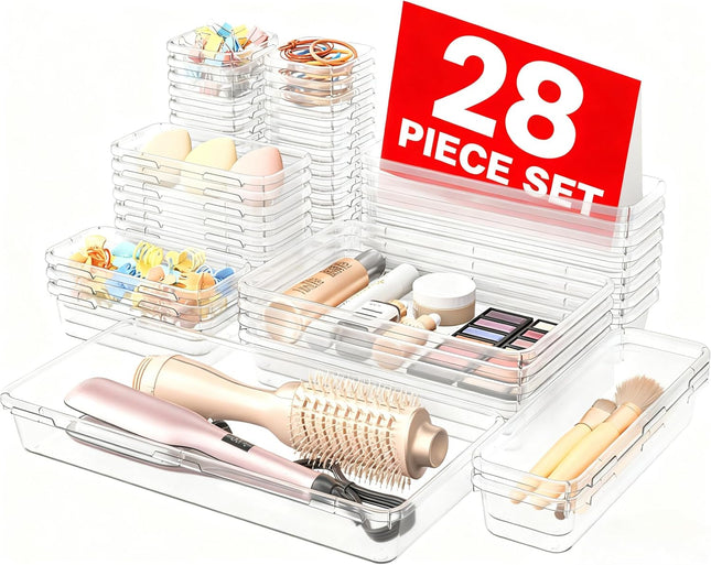 Military Grade Drawer Organizer – Makeup, Vanity & Bathroom Storage