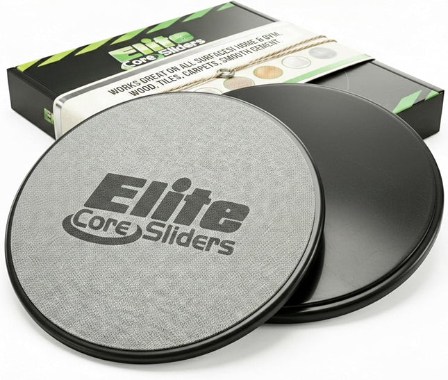 Core Workout Sliders – Portable 2-Pack for Abs, Legs & Full Body Exercise
