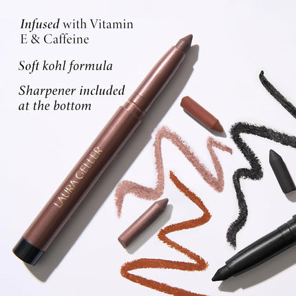 Kajal Kohl Eyeliner Pencil with Caffeine & Vitamin E for Smooth Blendable Look
