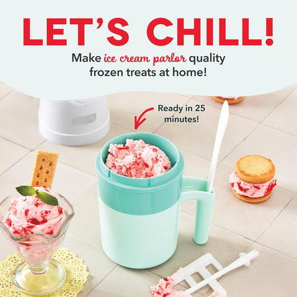 My Pint Ice Cream Maker Single Serve Frozen Dessert Machine Aqua