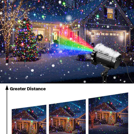 Laser Christmas Projector Lights – Outdoor Waterproof Star Show w/ Remote