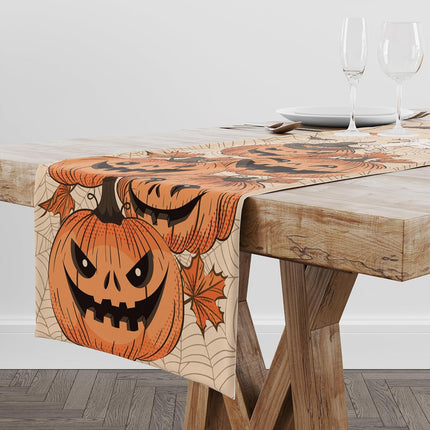 Halloween Table Runner, Indoor Outdoor Party Decor for Home, Office & Kitchen