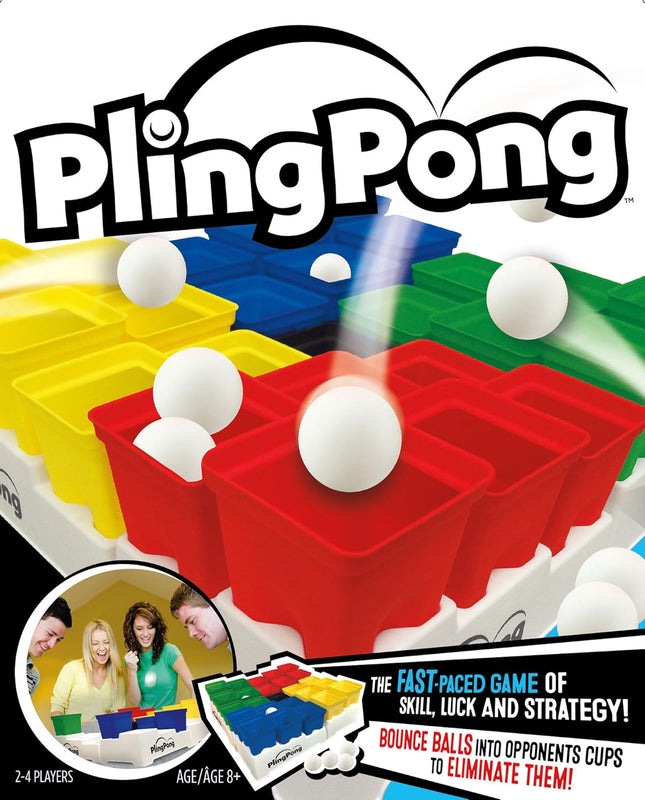 PlingPong Board Game Set for Kids & Adults, Indoor Party Entertainment