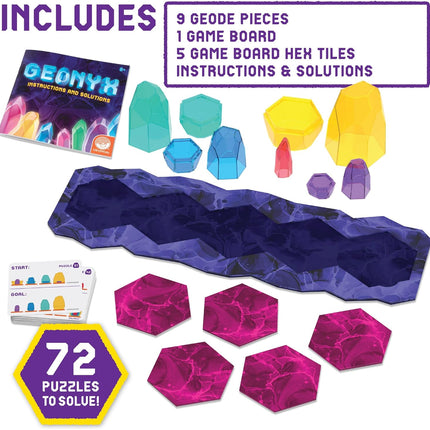 Geonyx Brain Teaser Puzzle Game Spatial Reasoning Solo Play Ages 8+