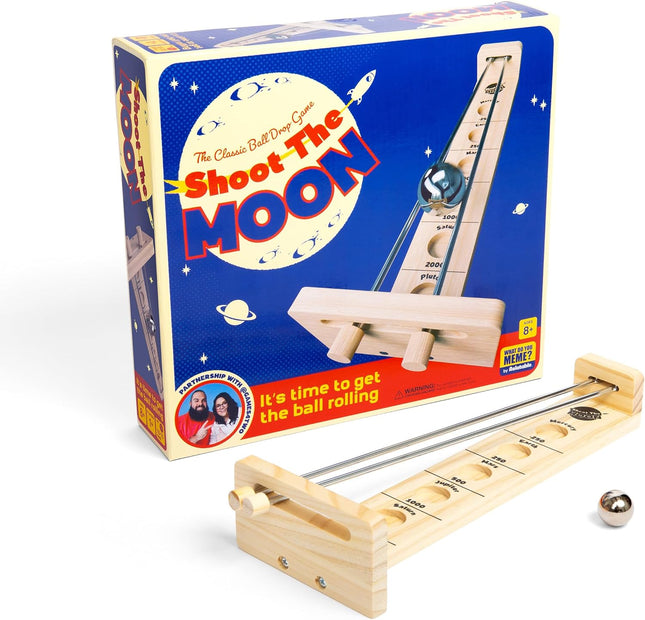 Shoot The Moon Strategy Game – Family Balance Ball Game with Metal Ball