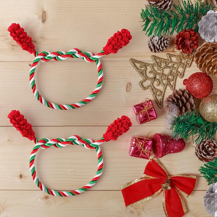 16PCS Holiday Garland Ties – Red, Green & White Flexible Reusable Decoration Clips