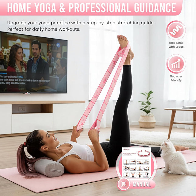 Resistance Stretch Bands for Exercise Physical Therapy Rehab Yoga Pilates Leg Hip