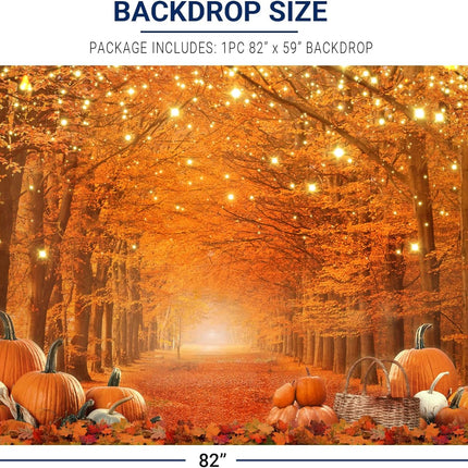 Allenjoy Fall Backdrop 7x5ft – Thanksgiving, Autumn Decor, Photo Props