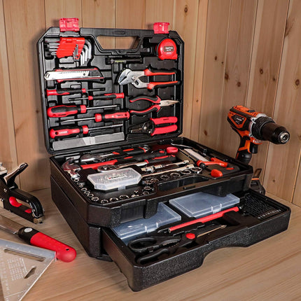 325-Piece Tool Kit for Homeowners & DIYers – Includes Toolbox with Drawer