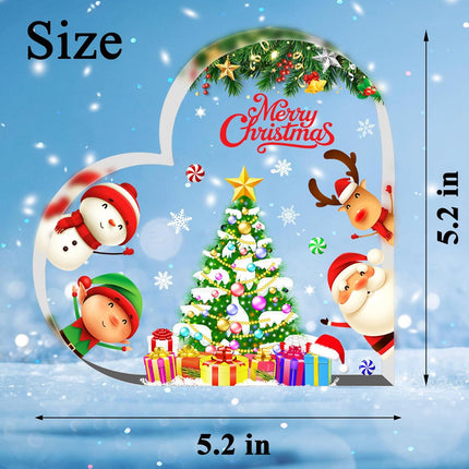 Christmas Indoor Decorations – Heart-Shaped Gifts Table Sign for Mantle & Desk