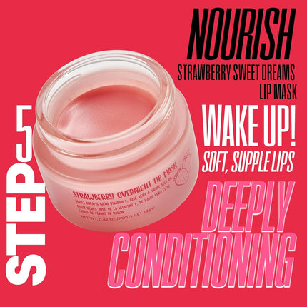 Self-Care Skincare Set – Cleanser, Toner, Serum, Moisturizer & Lip Mask