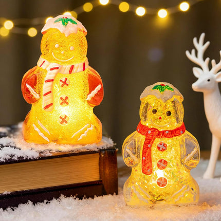 Christmas Gingerbread Man Figurines | Tabletop Decor & Holiday Gifts