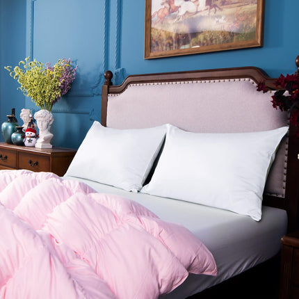2-Pack Egyptian Cotton Queen Pillowcases – 500 Thread Count, Soft & Breathable