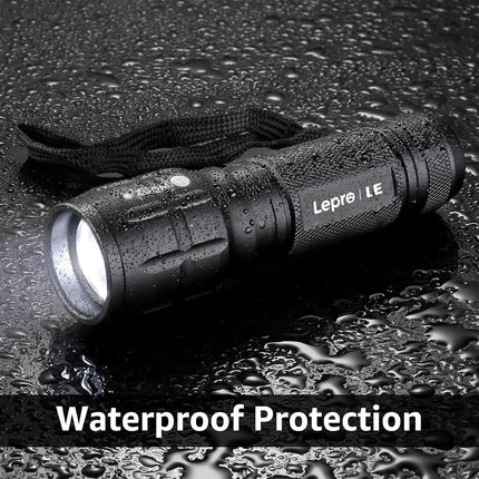 Waterproof High Lumen Flashlights 2 Pack for Outdoor and Emergency Use