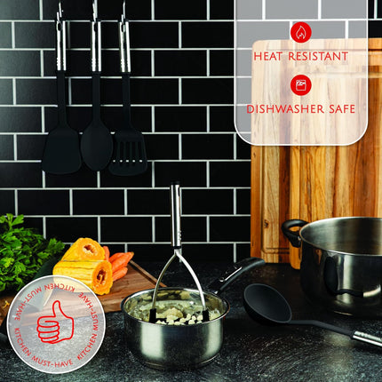 35-Piece Kitchen Utensils Set – Nonstick, Heat-Resistant Nylon & Silicone
