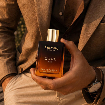 BellaVita Luxury G.O.A.T. Eau de Parfum for Men 100ml Citrus Woody Fragrance