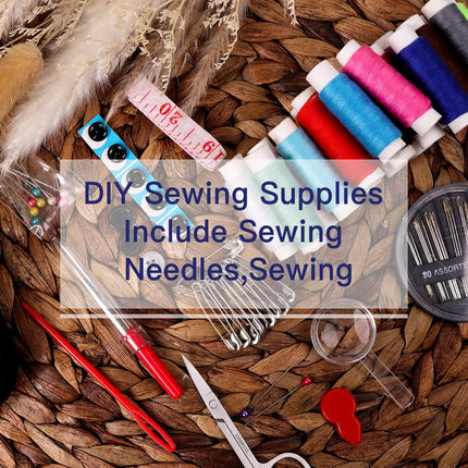 Portable Sewing Kit with Case for Home Travel Beginner Emergency Repair Set