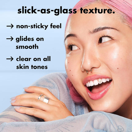 SKIN Glass Slick Serum Stick, Peptide Face Balm Serum, Plumping & Smoothing, Vegan & Cruelty-Free
