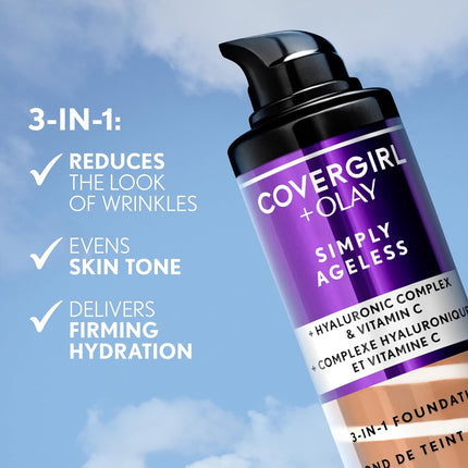 Hyaluronic & Vitamin C Foundation Makeup for Even Skin Tone and Matte Finish