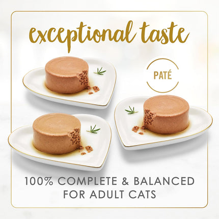 Poultry & Beef Wet Cat Food – Classic Pate Variety Pack, 30 x 3 oz Cans