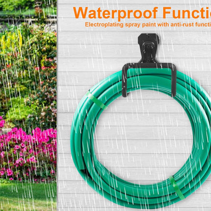 Metal Garden Hose Holder – Heavy Duty Wall-Mounted Hose Reel & Hooks