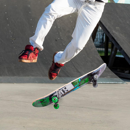 31" Maple Wood Skateboard with ABEC 5 Bearings for Beginners & Adults