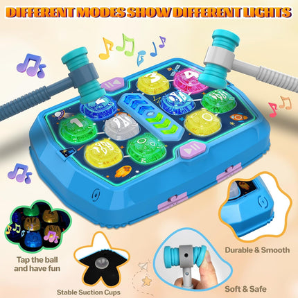 Whack-a-Mole Game Toy – Interactive Sound & Light Pounding Toy for Kids