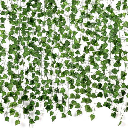 12-Pack Artificial Ivy Vines – 84ft Hanging Greenery for Home & Wedding