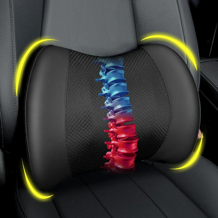 Memory Foam Lumbar Support Pillow for Car, Office Chair, Back Pain Relief