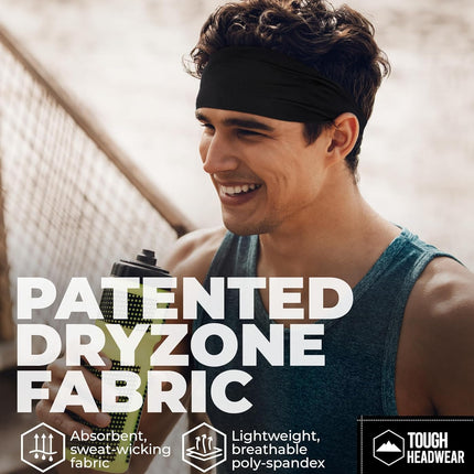 Tough Outfitters Headband – Men’s Athletic Sweat Band for Sports & Workout