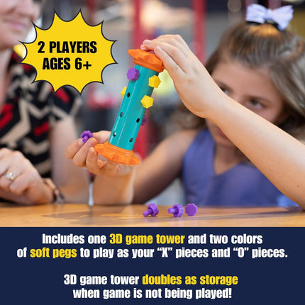 Tic Tac Totem 4x4 Strategy Board Game Portable Travel Game Ages 6+