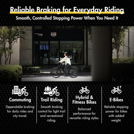 E10.11 Disc Brake Pads, Resin Compound for TRP Tektro Shimano Brakes, Smooth Braking