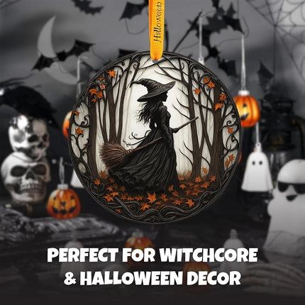 Halloween Witch Suncatcher Ornament, Feminine Power Decor & Gift for Women