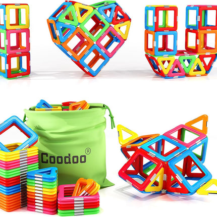 Upgraded Magnetic Blocks Starter Set, STEM Learning Toy for Kids 3+