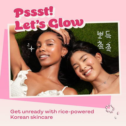 Rice Water Bright Foaming Cleanser with Ceramides for Deep Pore Hydration
