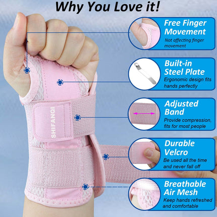 Compression Wrist Brace – Adjustable Support for Men & Women, Carpal Tunnel