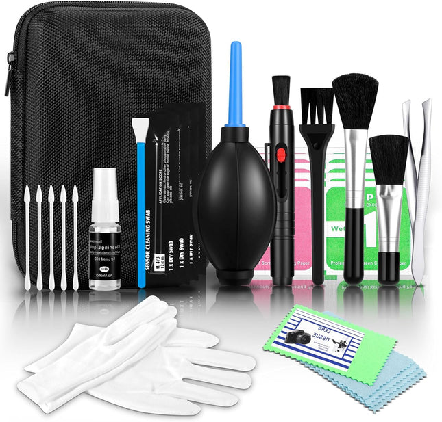 Complete DSLR Camera Cleaning Kit for Lens Sensor and Photography Gear