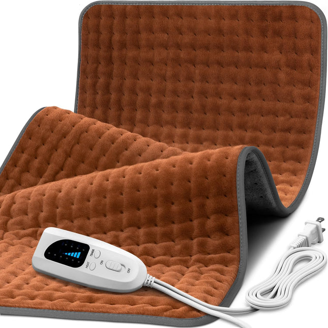 Heating Pad for Back & Body Pain Relief, 6 Heat Settings, Auto-Off, 17"x33"
